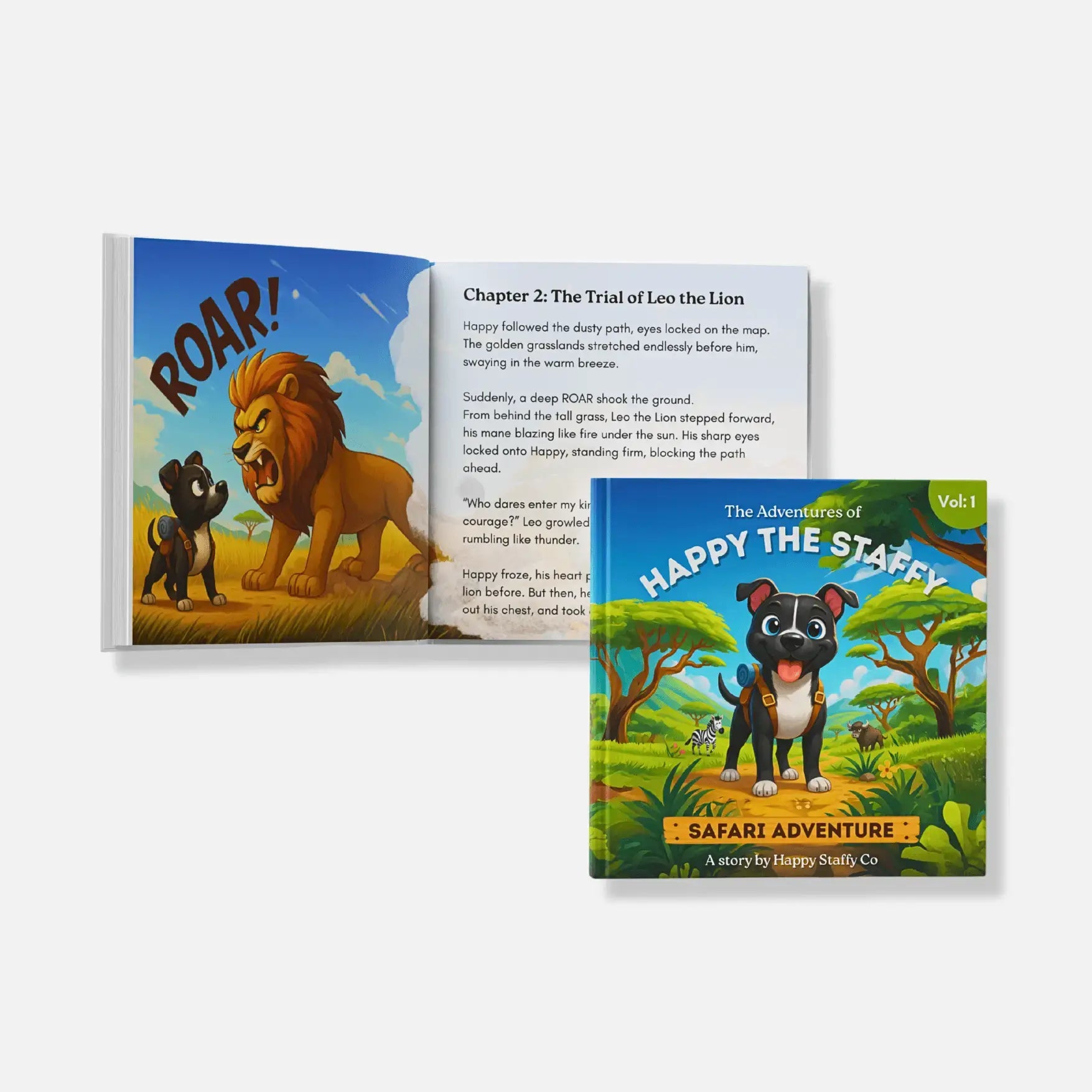 Happy the Staffy Safari Adventure Book