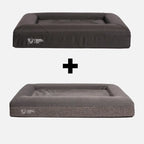 Orthopedic Memory Foam Bed + Durable Bed Cover Combo