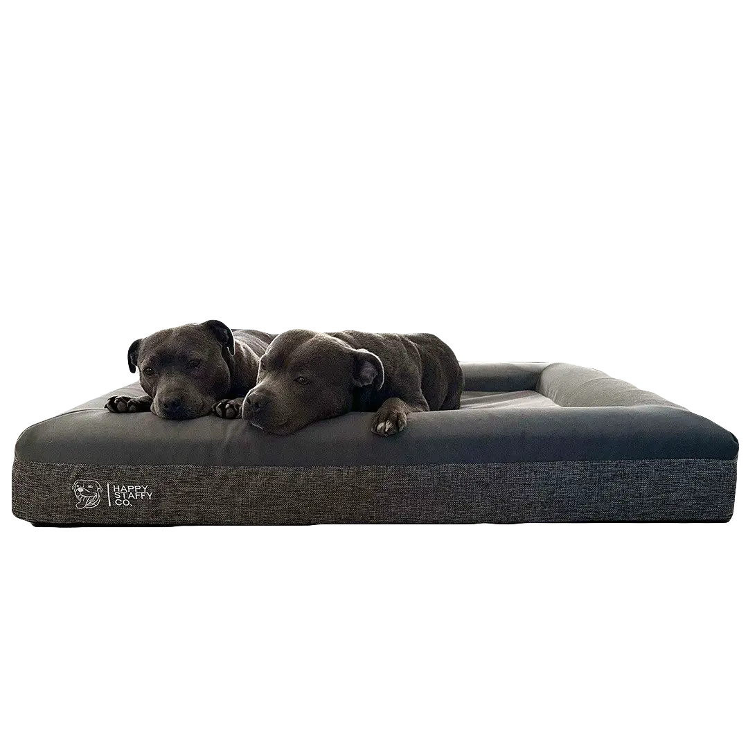Orthopedic Memory Foam Bed + Pullover Blanket Cover